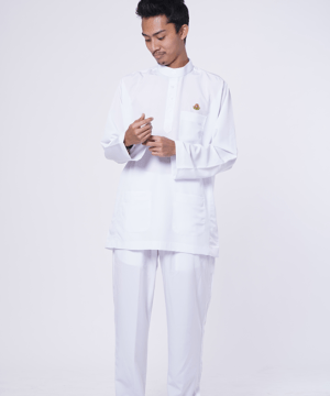 Set Baju Melayu Putih