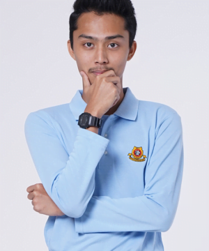 T-Shirt Lengan Panjang Biru Muda